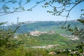 Town Buzet with mountain Ãâ iÃâ¡arija in Karst of Dinaric Alps